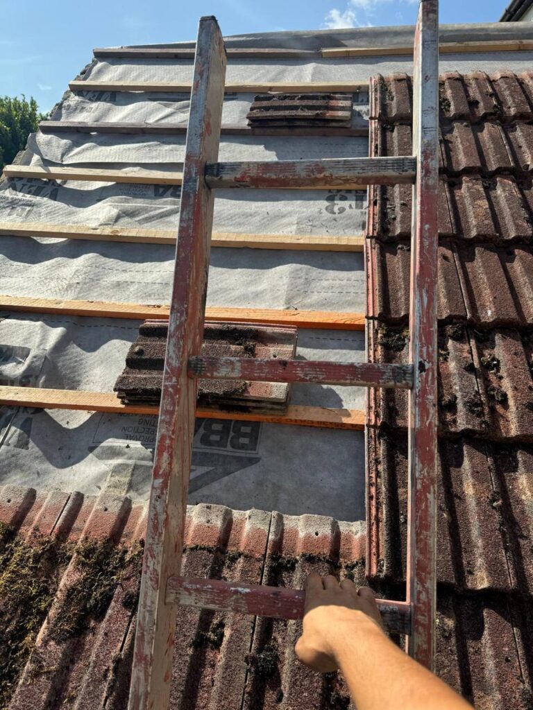 This is a photo of a roof in Beetley that needs repair.